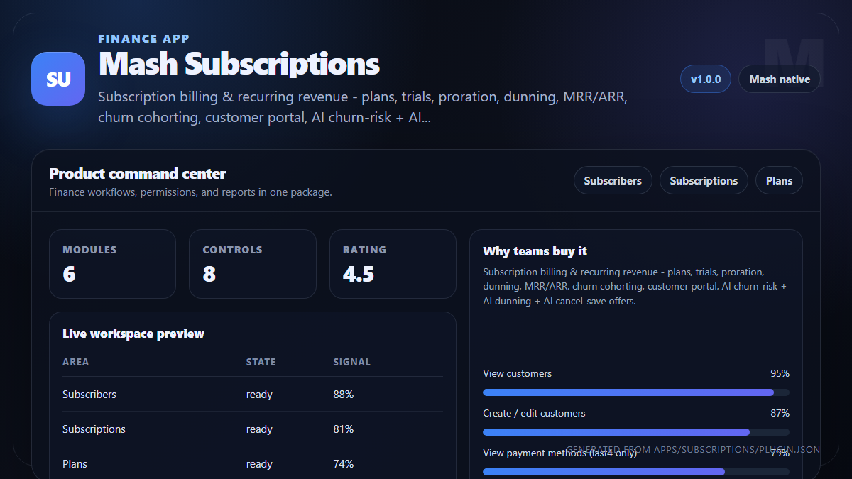 Subscriptions preview